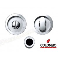 MANIGLIA INCASSO + SERRATURA PORTE SCORREVOLI COLOMBO OPEN ID211 LK  CROMO SAT.