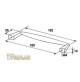 MANIGLIA MOBILE CUCINA BAGNO CAMERETTA INT.mm.160 NIKEL OPACO maniglietta zama