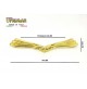 MANIGLIA PER MOBILI ANTICHI Interasse mm.64 ORO LUCIDO MANIGLIETTA CLASSICA