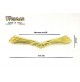 MANIGLIA PER MOBILI ANTICHI Interasse mm.96 ORO LUCIDO MANIGLIETTA CLASSICA