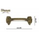MANIGLIA PER MOBILI ANTICHI mm.96 OTTONE PATINATO MANIGLIETTE ditta BESANA