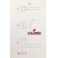 MANIGLIA PER PORTA COLOMBO DESIGN LIBRA SK21R MERCURIO design STUDIO KAIROS 