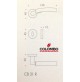 MANIGLIA PER PORTA COLOMBO DESIGN MIXA CB21R CROMO + NEROMAT design BARTOLI 
