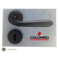 MANIGLIA PER PORTA COLOMBO DESIGN ROBOT CD41R NEROMAT PER PORTE INTERNE IN LEGNO