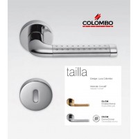 MANIGLIA PER PORTA COLOMBO DESIGN TAILLA LC51R CROMO LUCIDO/CROMAT Luca Colombo