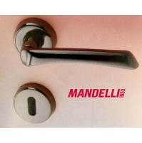 MANIGLIA PER PORTA MANDELLI serie S20 art.S21 BLACK + 24K Made in Italy