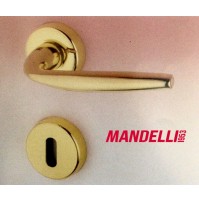 MANIGLIA PER PORTA MANDELLI serie S50 art.S51 ORO LUCIDO per porte interne 