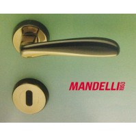 MANIGLIA PER PORTA MANDELLI serie SINTESI M41 GOLD/BLACK per porte interne