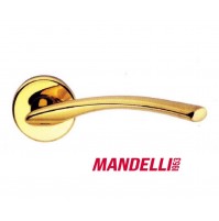 MANIGLIA PER PORTA MANDELLI serie ZOOM 351 ORO LUCIDO design MARIA GRAZIA FIOCCO