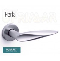 MANIGLIA PER PORTA OLIVARI PERLA M189RB8 CROMATO OPACO Design PENTA ASSOCIATI 