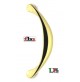 MANIGLIONE PORTA CURVO IN OTTONE FBA MARTINA mm.275 ORO LUCIDO Interasse mm.245