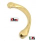 MANIGLIONE PORTA CURVO IN OTTONE FBA MARTINA mm.275 ORO LUCIDO Interasse mm.245