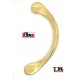 MANIGLIONE PORTA CURVO IN OTTONE FBA MARTINA mm.275 ORO LUCIDO Interasse mm.245