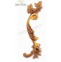 MANIGLIONE PORTA OTTONE SALICE PARIGI 4327 sx mm.296x90 PATINATO ORO VECCHIO