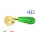 Maniglia KLEIS GEMMA art. 0021001 Ottone + Vetro verde maniglie per porte porte 