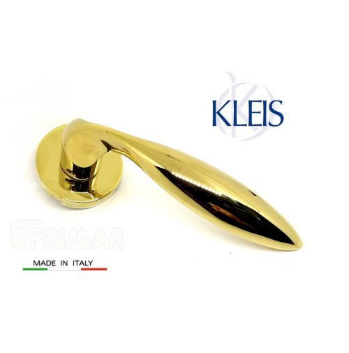 Maniglia KLEIS LIBYA art. 00B1302 Ottone lucido maniglie per porte porte RDS 