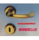 Maniglia Mandelli per porta serie SOFFIO art551 finitura tutta ORO Made in Italy