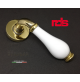 Maniglia RDS MURANO art. 0441 Oro + Porcellana maniglie per porte RDS 