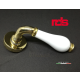 Maniglia RDS MURANO art. 0441 Oro + Porcellana maniglie per porte RDS 