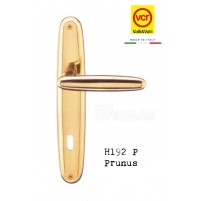 Maniglia porta Valli e Valli Prunus H192 P8 Ottone lucido D.70 foro patent 