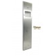 PLACCA AVVOLGITORE PER TAPPARELLE IN OTTONE CROMO LUCIDO mm.240x52 UNIVERSALE 