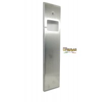 PLACCA AVVOLGITORE PER TAPPARELLE IN OTTONE CROMO SATINATO mm.240x52 UNIVERSALE 