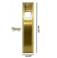 PLACCA AVVOLGITORE PER TAPPARELLE IN OTTONE SATINATO mm.255x60 UNIVERSALE 