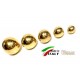POMELLI POMOLI PER CASSETTI ANTE SFERA D.mm.15 OTTONE LUCIDO Filettato 4MA 
