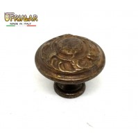 POMELLO PER CASSETTO MOBILI ANTICO STILE CLASSICO D.mm.25 BESANA BRONZO ANTICO