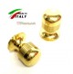POMELLO PER MOBILI CASSETTI E ANTE IN OTTONE LUCIDO D.mm.22 MANDELLI ART.2001A
