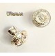 POMELLO PER MOBILI E ANTE finitura ARGENTO STILE CLASSICO D.mm.15 OMP ART.130 