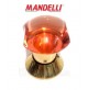 POMOLO PER  PORTA MANDELLI  ART.3004 VETRO MURANO ROSA LUCIDO + OTTONE LUCIDO 