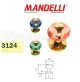 POMOLO PER  PORTA MANDELLI  DUO ART.3124 METACRILATO ROSA + OTTONE LUCIDO 
