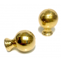 POMOLO SFERA D.mm.30 OTTONE PER ORNAMENTO LETTO CANCELLO RINGHIERA SCALA TUBI