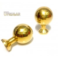 POMOLO SFERA D.mm.40 OTTONE PER ORNAMENTO LETTO CANCELLO RINGHIERA SCALA TUBI