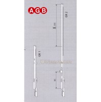 PROLUNGA TOP AGB cod. A40020001 GR.1 mm.200 Corsa 16+16 ricambio per finestre