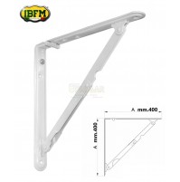REGGIMENSOLA PIEGHEVOLE 400x400 COPPIA SUPPORTI MENSOLA RIPIANI LEGNO STAFFA 