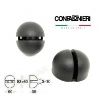 REGGIMENSOLA REGGI MENSOLE CONFALONIERI MS01420 sp. ripiano 3-10 mm. Nero Opaco 