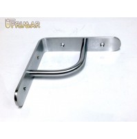 REGGIMENSOLA REGGI MENSOLE mm.150x150 IN OTTONE PESANTE CROMATO SATINATO 