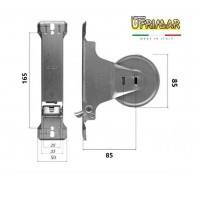 RUOTA MOLLA AVVOLGITORE PER TAPPARELLE AVVOLGIBILI INT. mm.165 MT.6 CON PLACCA