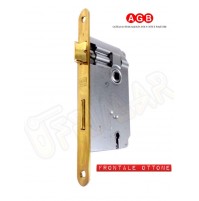 SERRATURA AGB PATENT PICCOLA 00573.45 E.mm.45 OTTONE DIST.mm.70 INFILARE PORTA