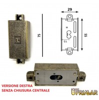 SERRATURA MOBILI ANTICHI ASTE ROTANTI MLM GOLDIN LEHMANN 137000001 ANTA DESTRA