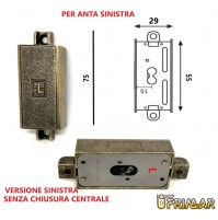 SERRATURA MOBILI ANTICHI ASTE ROTANTI MLM GOLDIN LEHMANN 137000002 ANTA SINISTRA