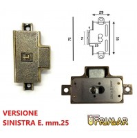 SERRATURA MOBILI ANTICHI ASTE ROTANTI MLM GOLDIN LEHMANN 137000252 ANTA SINISTRA