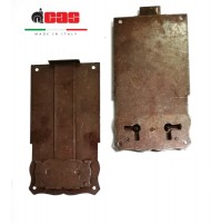 SERRATURA PER MOBILI ANTICHI Entrata mm.110 CAS CASSA ESTERNA A REDOSSO BRUNITA 