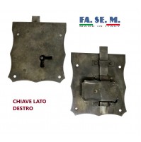 SERRATURA PER MOBILI ANTICHI Entrata mm.60 CASSA ESTERNA REDOSSO DESTRA FASEM