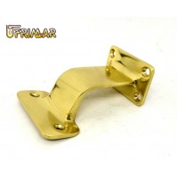 SUPPORTO PER CORRIMANO OTTONE LUCIDO STAFFA PER CORRIMANO IN LEGNO E039140