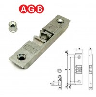 Scrocco porta chiusura AGB cod.A400170118 Aria 4 per infissi legno 41007050
