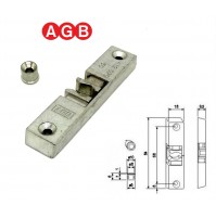 Scrocco porta chiusura temporanea AGB cod.A400170618 Aria 12 per infissi legno 