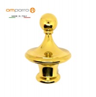 TERMINALE OTTONE PER TUBO D.mm.30 POMOLO TERMINALE PER SCORRITENDE CORRIMANO